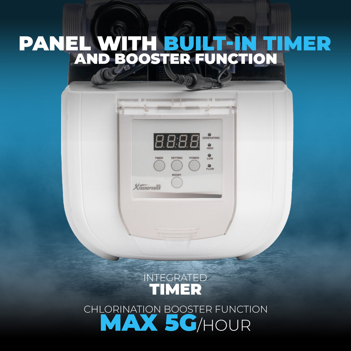 XtremepowerUS Salt water Pool Chlorine System 15,000 Above Ground Pools w/ E.C.O Salt Cell Generator