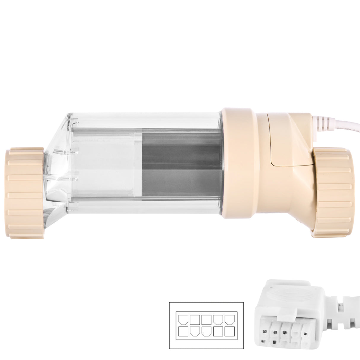 Universal Replacement Salt Chlorination 9 Cell Plate up to 25,000 Swimming Pool