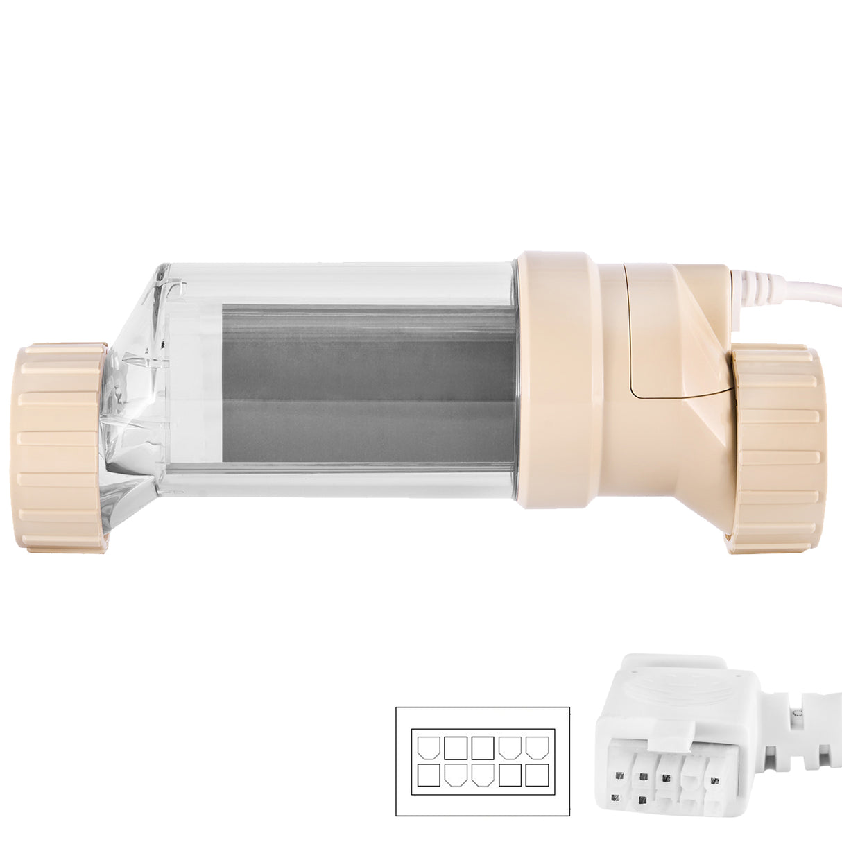 Universal Replacement Salt Chlorination 15 Cell Plate up to 40,000 Swimming Pool