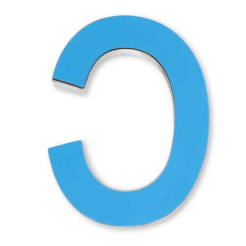 House Letter (C) 4" Inch Bronze ABS Plastic Outdoor Apartment Mailbox