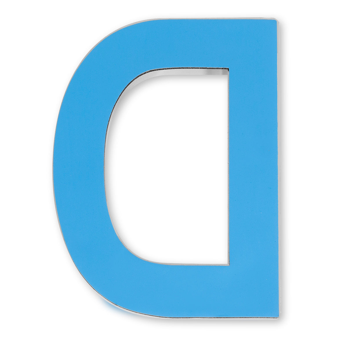 House Letter (D) 4" Inch Bronze ABS Plastic Outdoor Apartment Mailbox