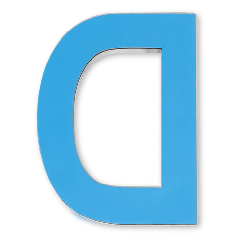 House Letter (D) 4" Inch Bronze ABS Plastic Outdoor Apartment Mailbox