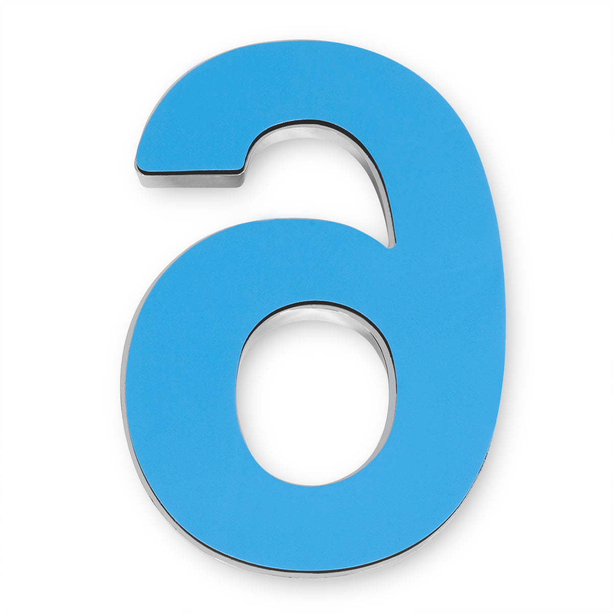 House Number (6) 4" Inch Bronze ABS Plastic Outdoor Apartment Mailbox