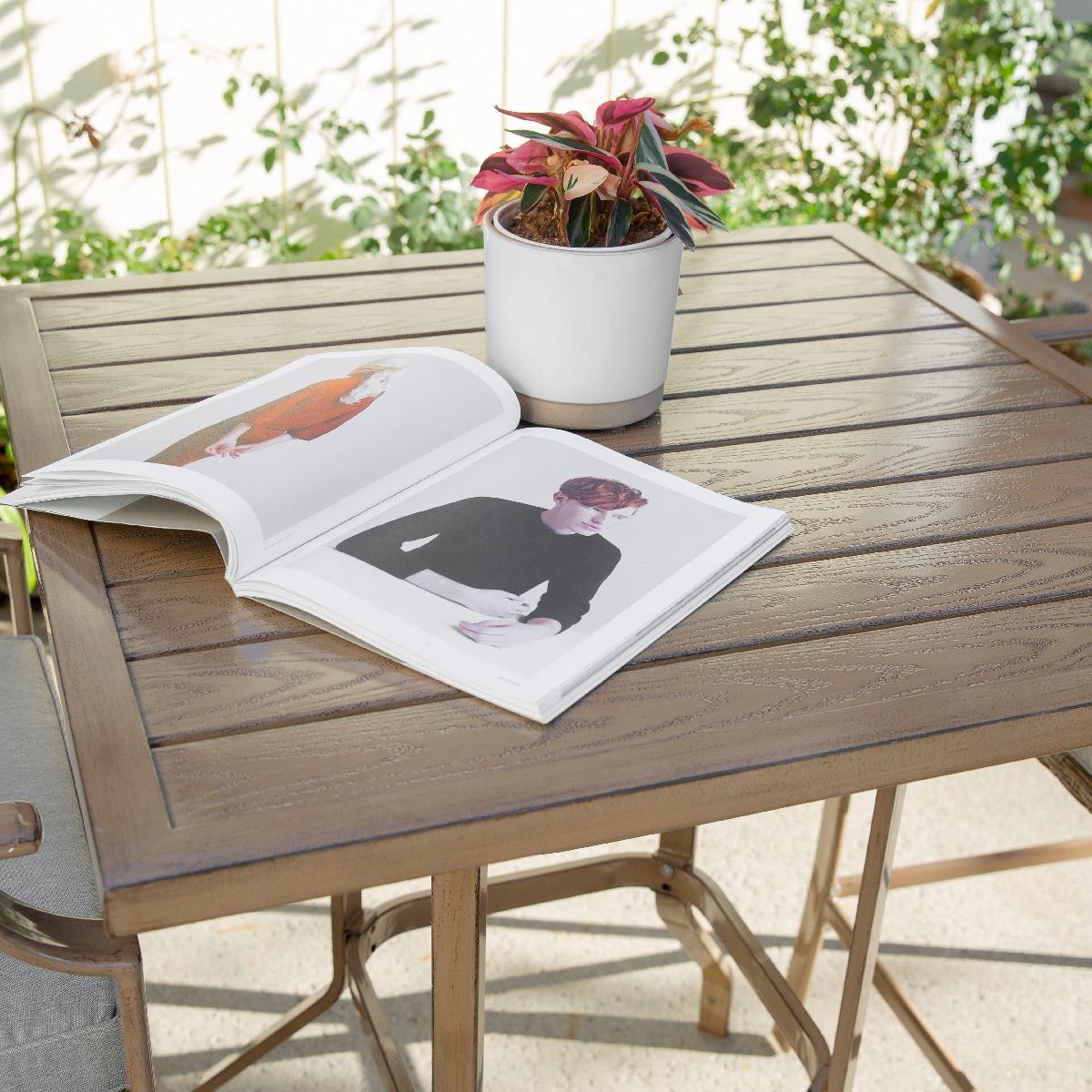 Barton 3-Piece Outdoor Bar Table & Stools All-Weather Patio Bistro Cushioned Bar