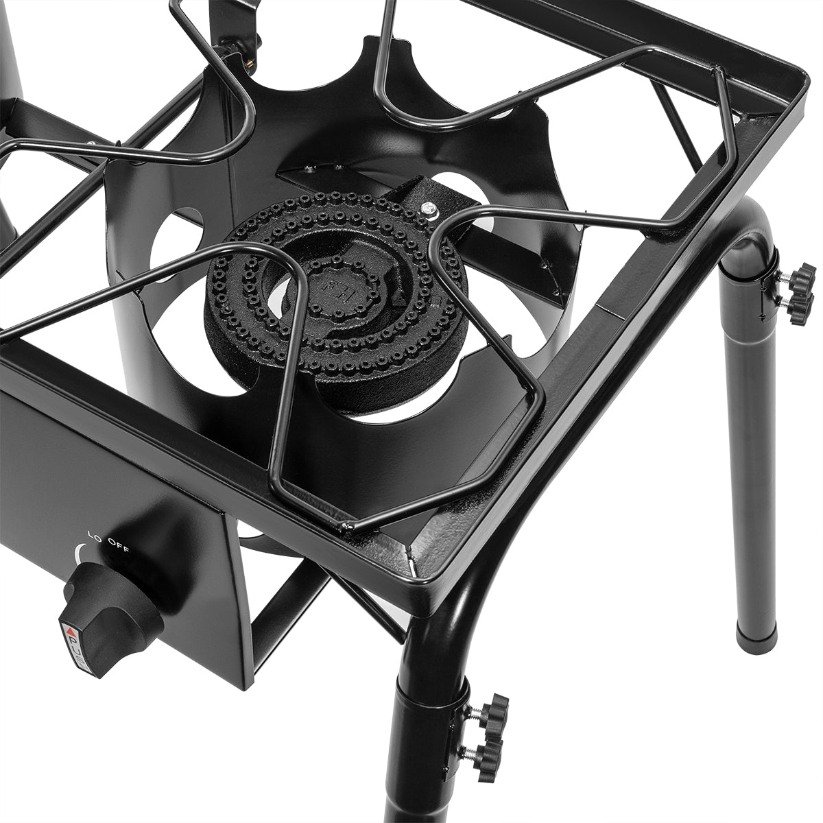 Barton 130,000 Dual Stove Gas Burner Detachable Leg Stand High-Pressure Regulator