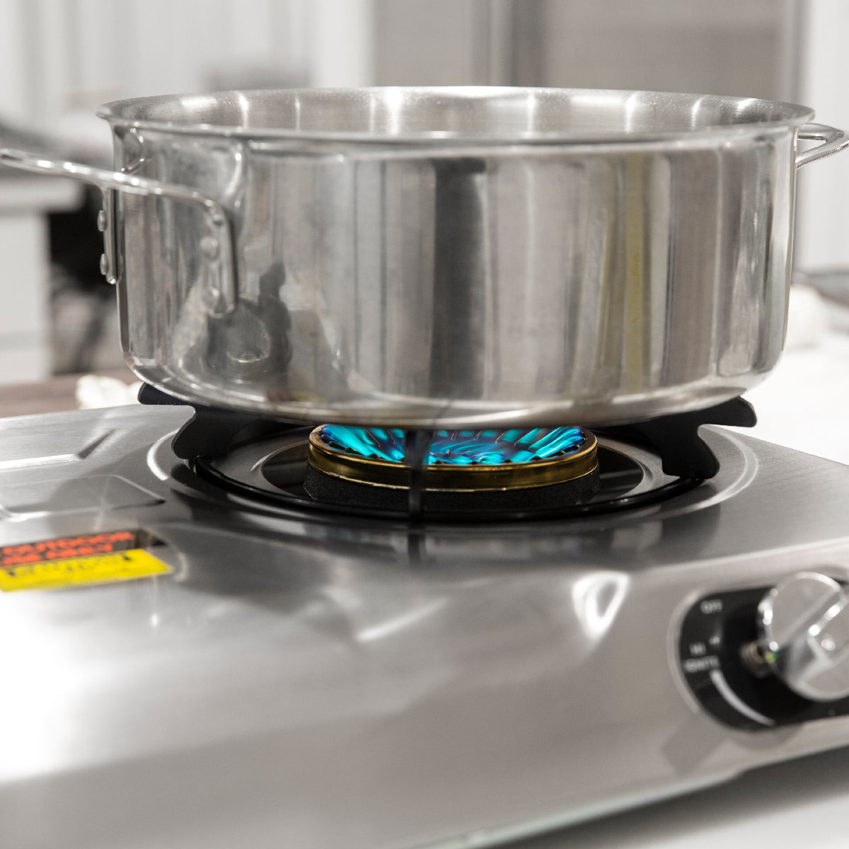 XtremepowerUS 25,516BTU Double Burner Stove Auto Ignition Cooktop Propane Hose