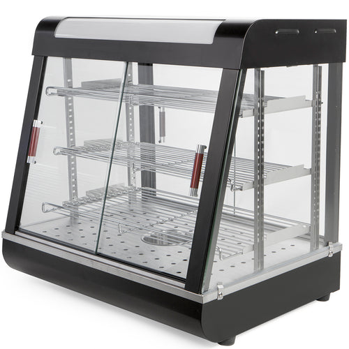Ensue 27" Commercial Food Warmer Display 3-Tier Countertop Pizza Warmer 1200W