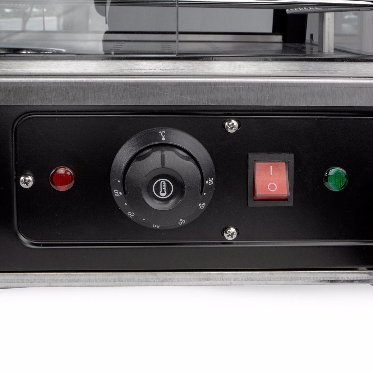 Ensue 27" Commercial Food Warmer Display 3-Tier Countertop Pizza Warmer 1200W