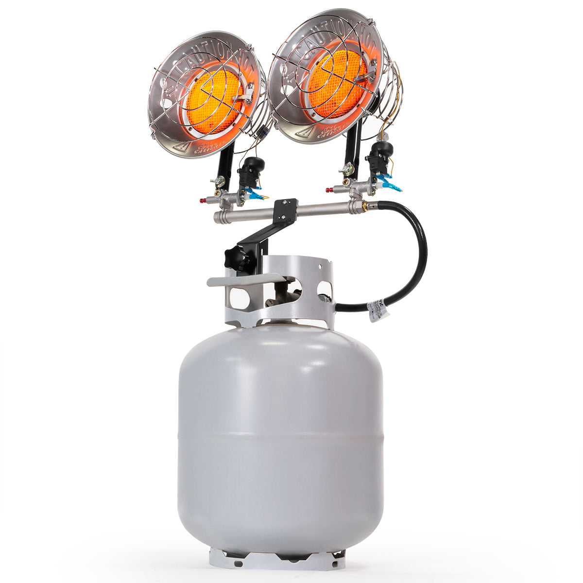 XtremepowerUS Tank Top Heater Propane 30,000 BTU Variable Heater Dual Burner