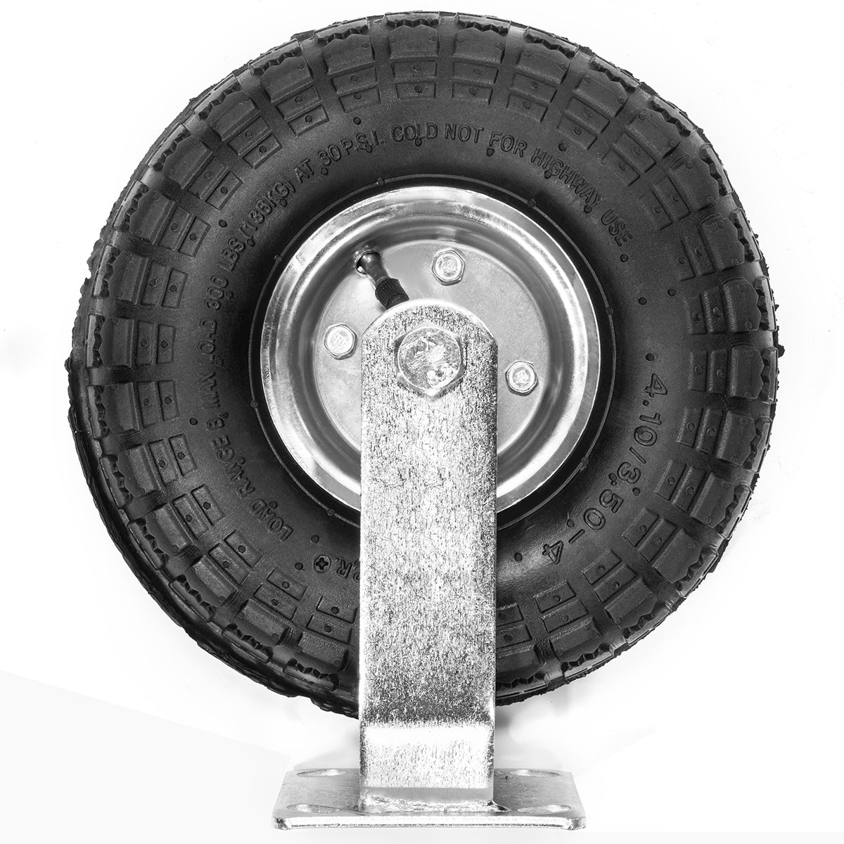 XtremepowerUS 4pcs 10" Pneumatic Air Tire Wheel 2 Rigid + 2 Swivel Farm Cart
