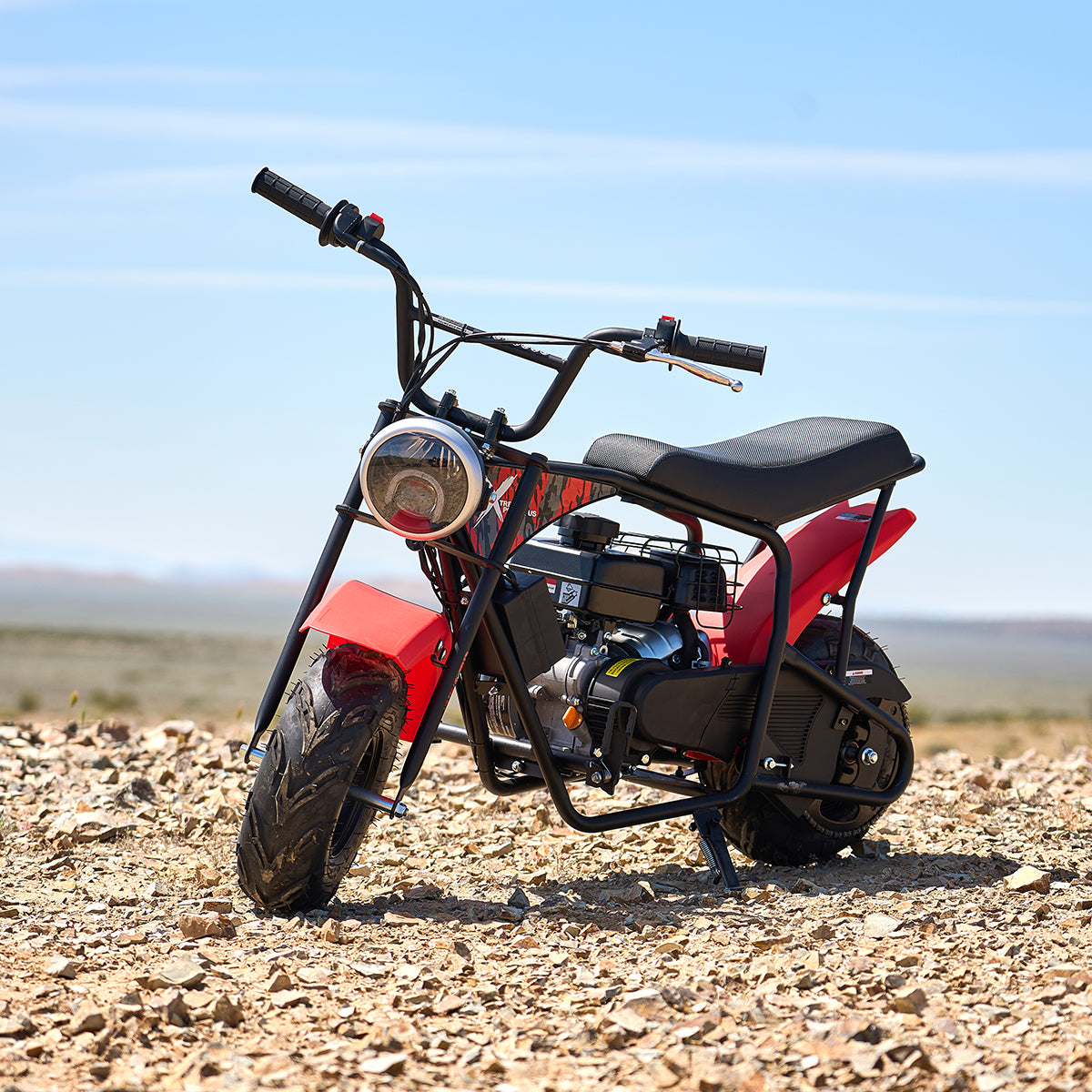 XtremepowerUS Mini Trail Ride On Bike 99cc Dirt Bike Gas 4 Stroke w/ Headlight