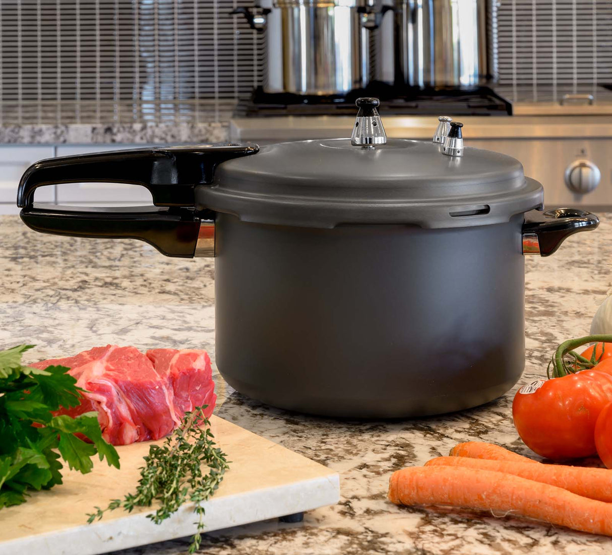 Barton 7.4 Quart Pressure Cooker / Canner Release Valve Fast Cooking Pot Stove