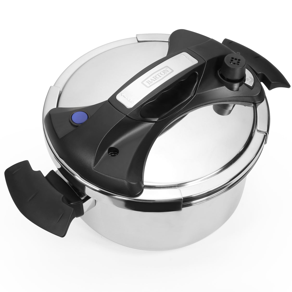 Barton 8 Quart Pressure Cooker Canning Easy Lock Lid Stainless Steel Recipe Book