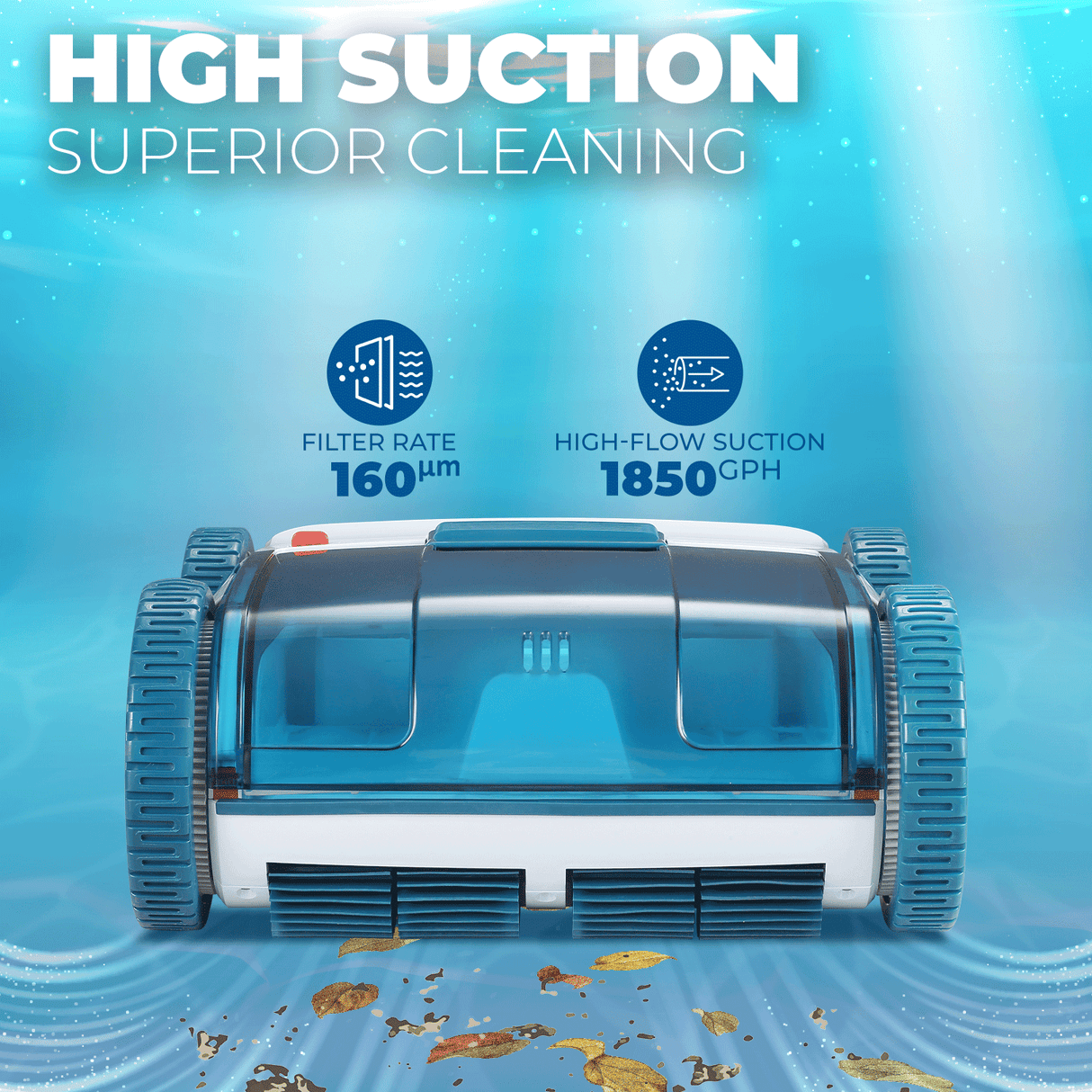 Cordless Pool Cleaner Climb for Inground Swimming Pool App