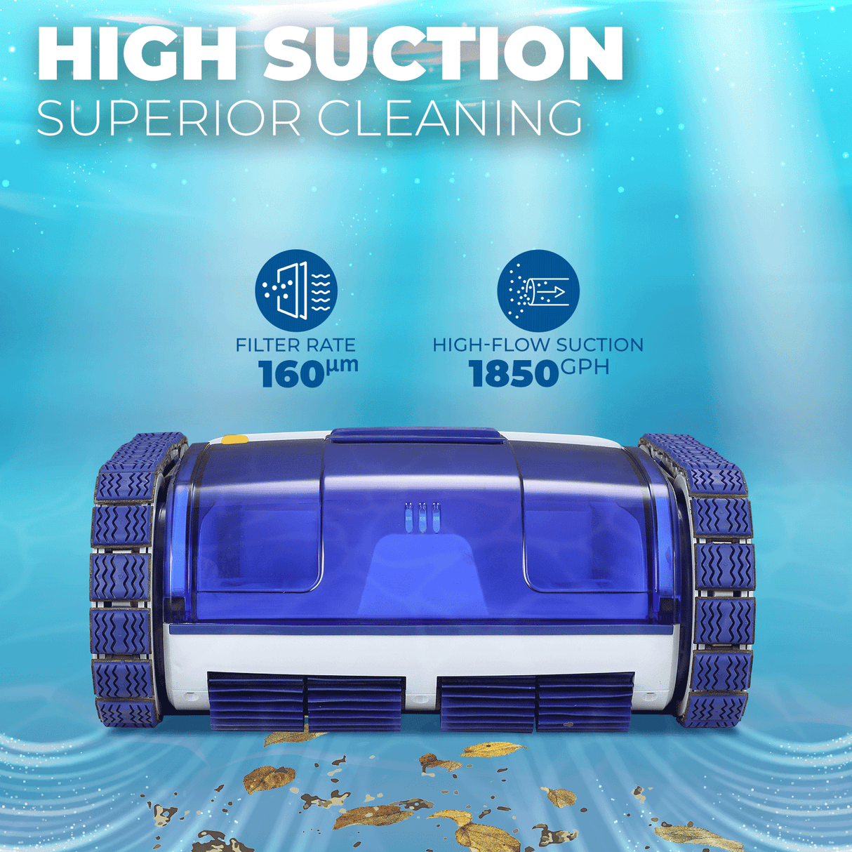 Cordless Pool Cleaner Climb for Inground Swimming Pool App Smart