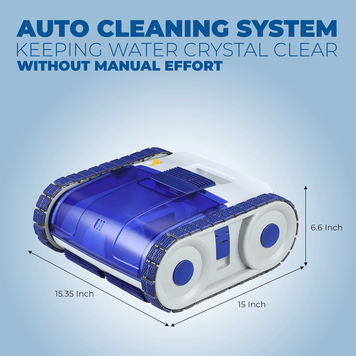 Cordless Pool Cleaner Climb for Inground Swimming Pool App Smart