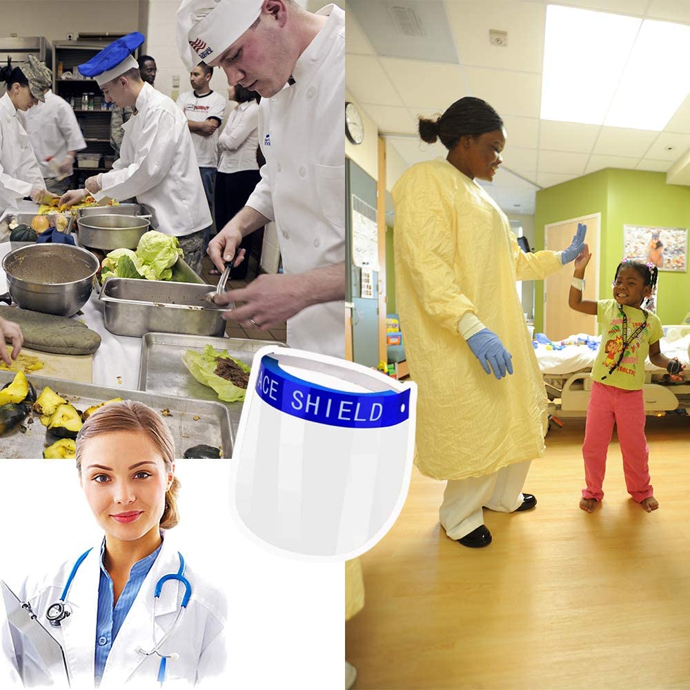 NEW Safety Full Face Shield Clear Protector Work Industry Dental Anti-Fog