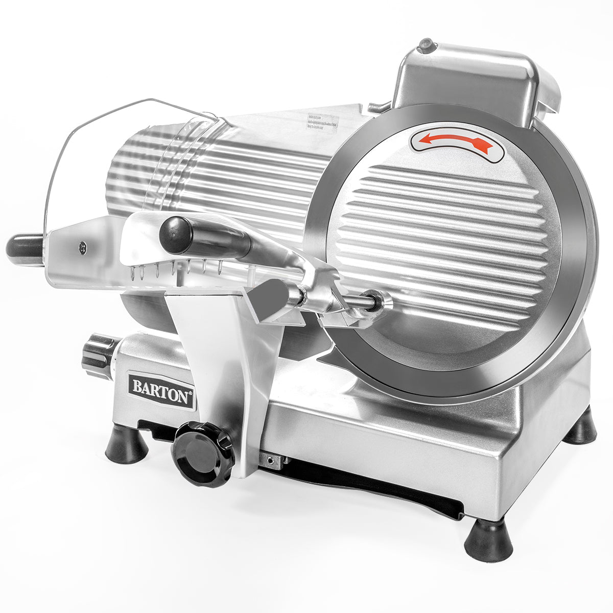 Barton Commercial Electric Meat Slicer w/ 10" Blade Semi-Auto Stainless Steel