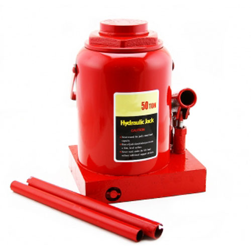 Stark USA 50010 50 ton Hydraulic Bottle Jack Auto 100,000lb Lift Capacity, Red