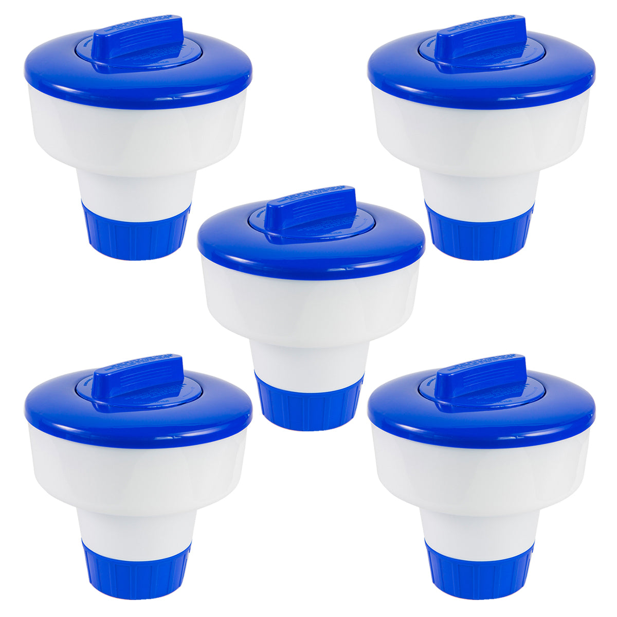 XtremepowerUS (LOT of 5) 3" Floating Tablet Chlorine Dispenser 3-lb Capacity Set
