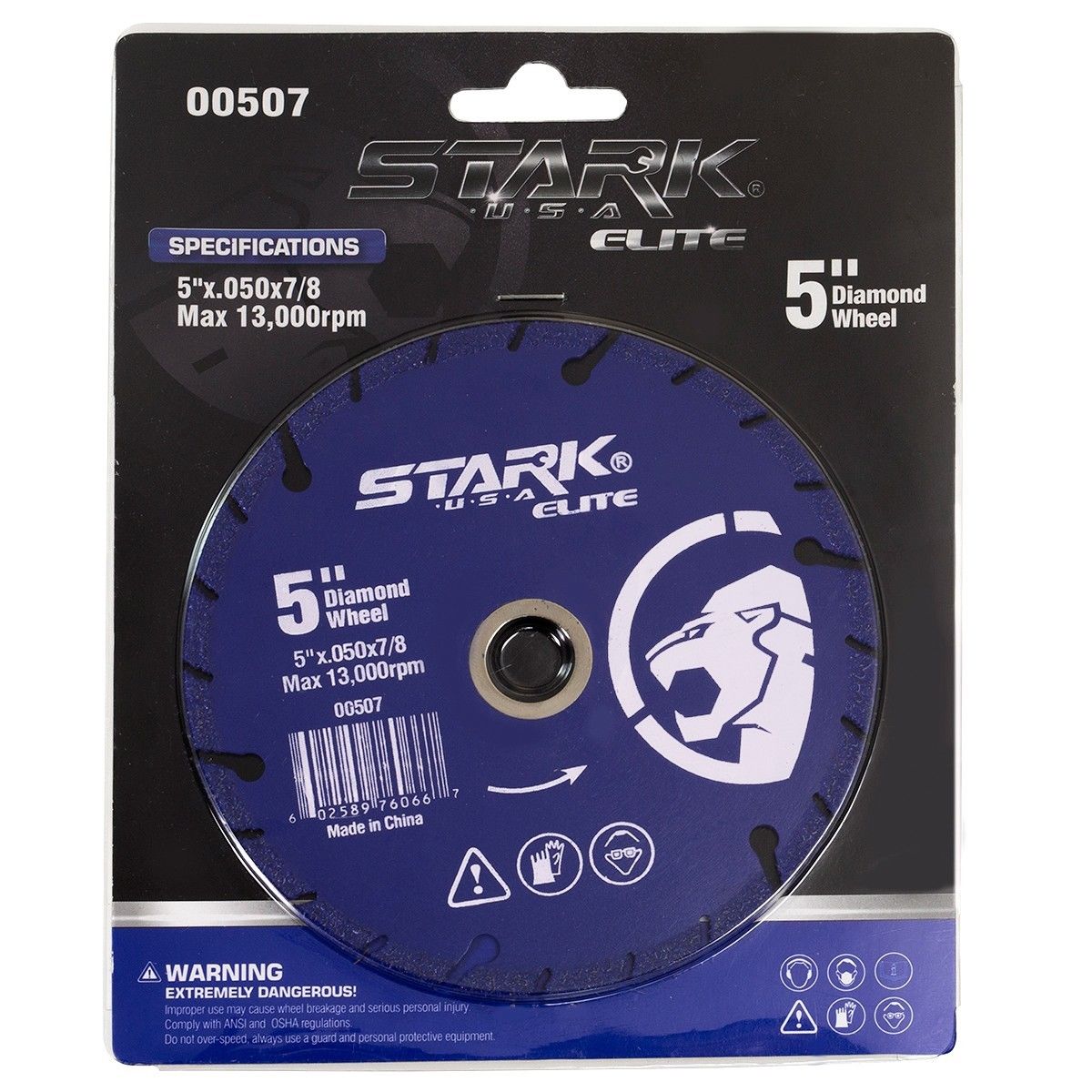 Stark USA 5" Diamond edge metal steel iron stainless Cut Off Wheel abrasive