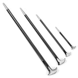 Stark USA 4-Pieces Heel Pry Bar Set Aligning End Toe Crow Foot (6" 13" 16" 20")