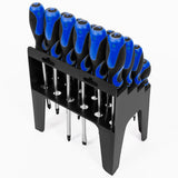 Stark USA 26-Pieces Screwdriver Slotted Philips Pozi Star Organizing Set Stand