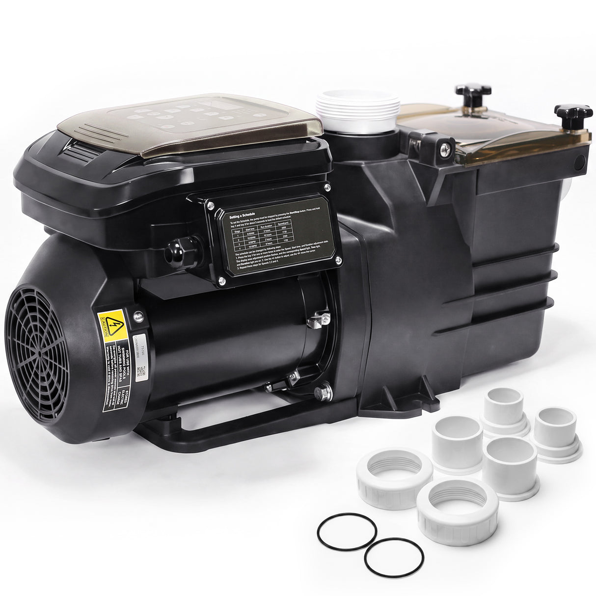 XtremepowerUS 1.65HP Variable Speed Inground Pool Pump, 230V Energy Efficient Pool Pump with Digital Speed Control