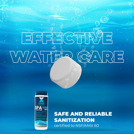 Xtremeclear Bromine Tablets for Spa & Hot Tub – 1.5 lbs Bottle, 1-Inch Tablets, 2 Pack