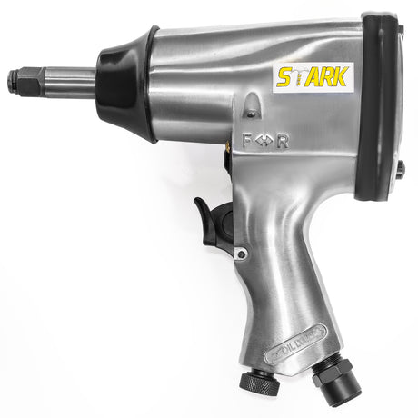 Stark USA 1/2" Air Impact Gun Wrench Long Shank 250 ft/lb Torque w/ 3 Sockets