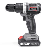 XtremepowerUS 20V Cordless Drill Brushless Driver 2000mAh 336 In-lbs Torque