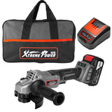 XtremepowerUS 20V Max Cordless Angle Grinder 4.5" - 5" Brushless Cut-Off 7000RPM