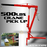 Stark USA 500 LBS Pickup Truck Hydraulic PWC Dock JIB Engine Hoist Crane Hitch