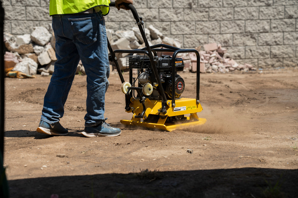 Stark USA 6.5hp Walk-Behind Vibration Plate Compactor 2248lbs 196cc EPA Engine