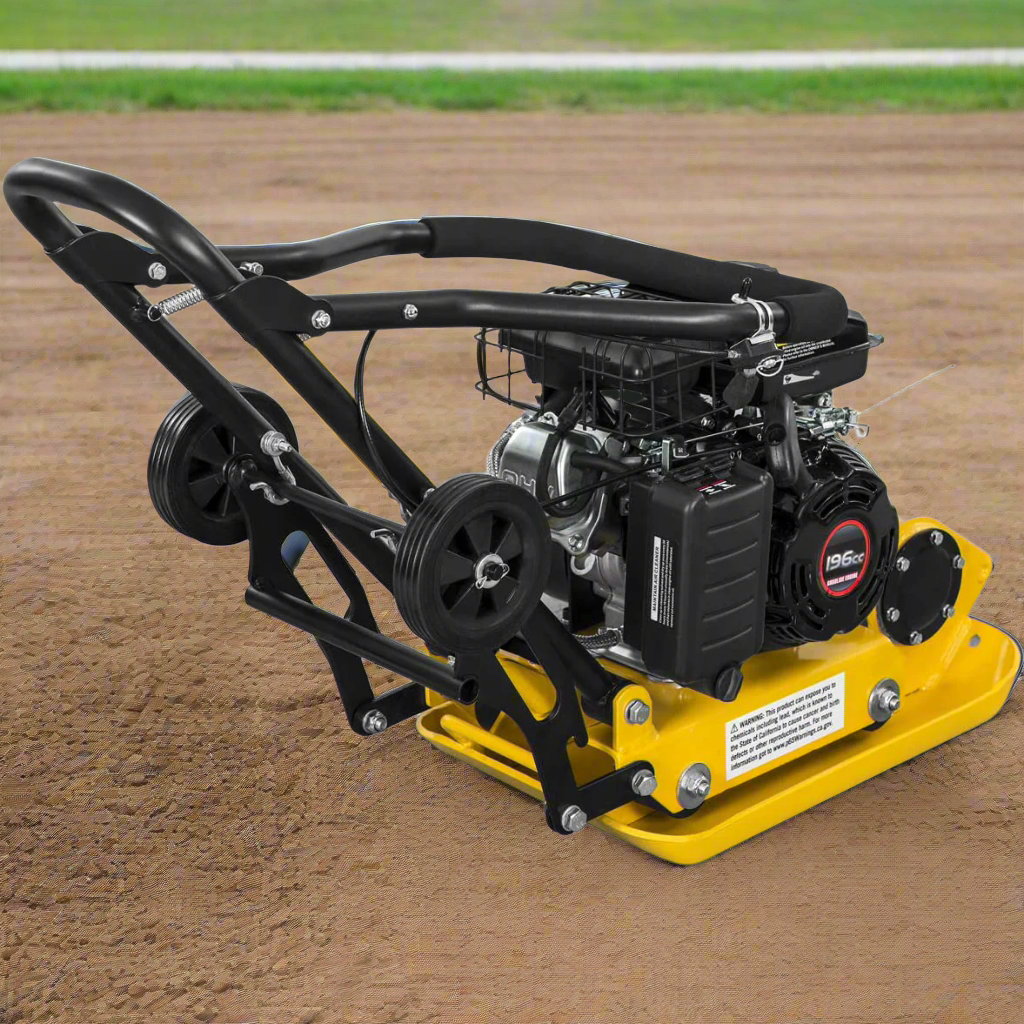 Stark USA 6.5HP Walk Behind Plate Compactor 196cc Motor 350 sq/f 21" x 15" Plate