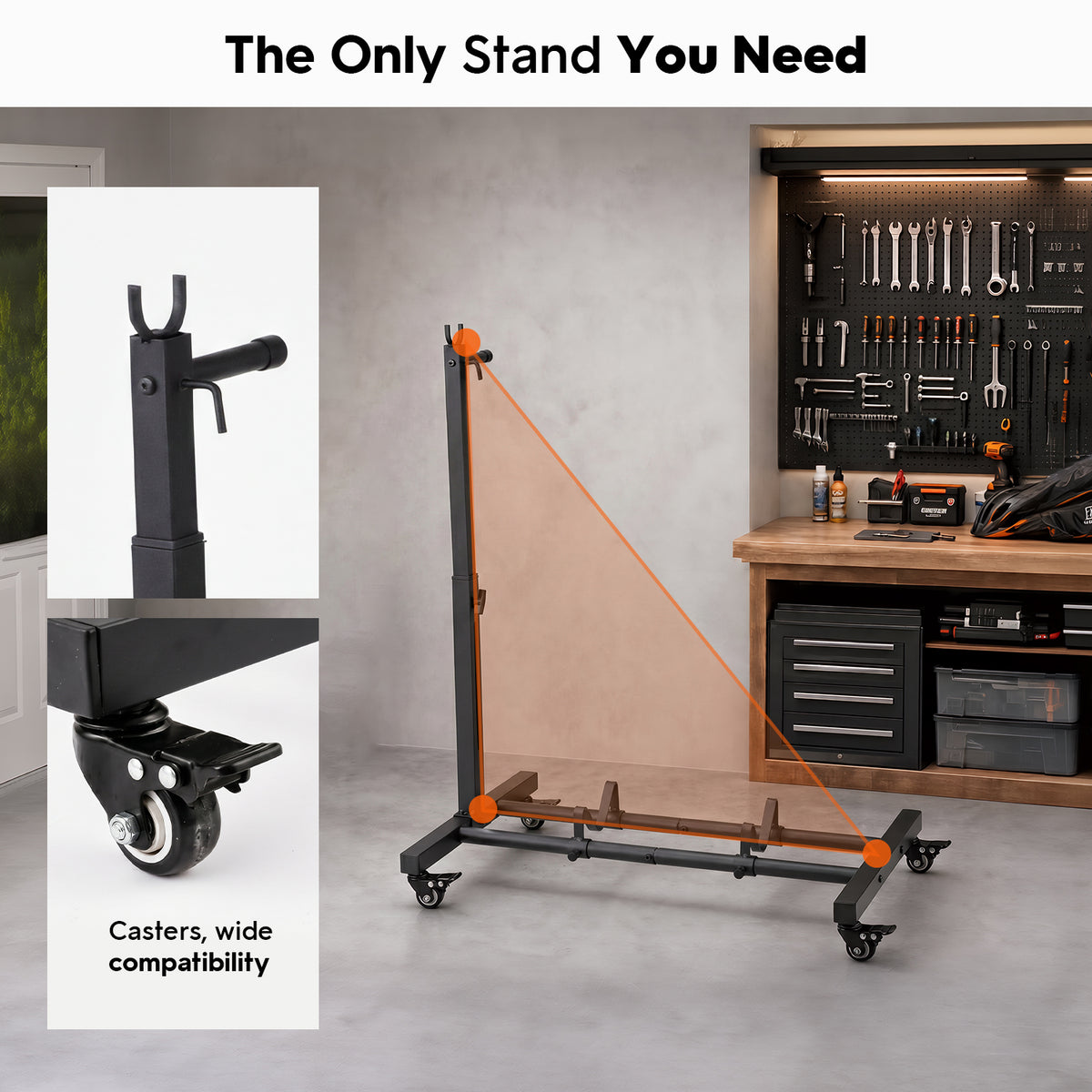 XtremepowerUS Bike Repair Stand Adjustable & Foldable Bicycle Rack