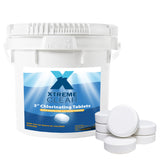 XtremepowerUS 3" Chlorine Tablets Swimming Pools Individually Wrapped, 50 Pounds