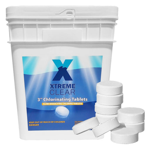 XtremepowerUS 3" Chlorine Tablets Swimming Pools Individually Wrapped, 50 Pounds