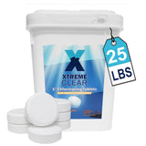 Xtremeclear 3" Stabilized Chlorine Tablets for Swimming Pool, Hot Tubs 25 lbs