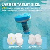 Xtremeclear 1" Stabilized Chlorine Tablets Swimming Pool Spa Hot Tub, 1.5 Pounds