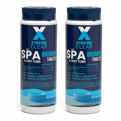 Xtremeclear Bromine Tablets for Spa & Hot Tub – 1.5 lbs Bottle, 1-Inch Tablets, 2 Pack