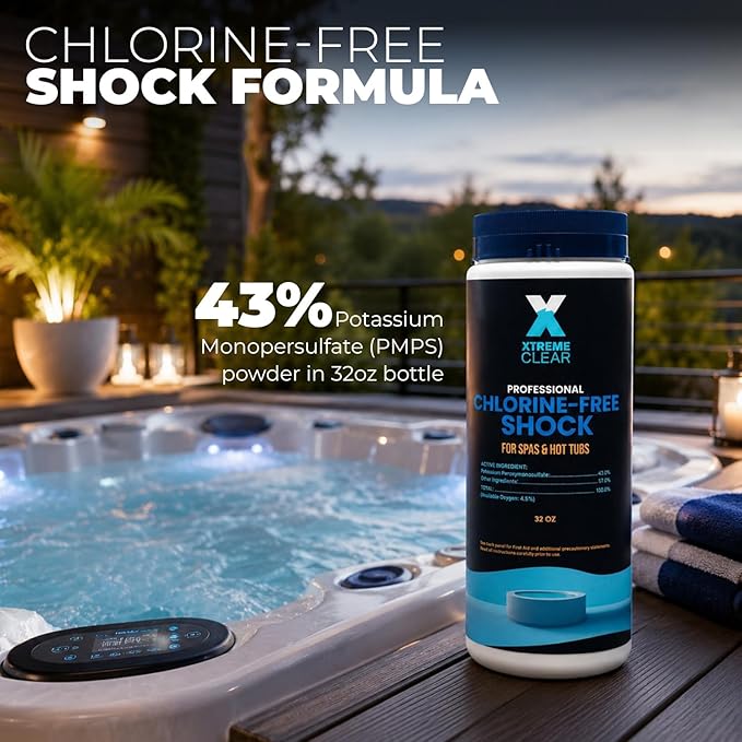 XtremepowerUS XtremeClear Non-Chlorine Spa & Pool Shock Oxidizer, 32 oz