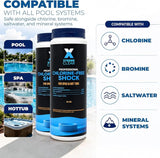 XtremepowerUS XtremeClear 2-Pack Non-Chlorine Spa & Pool Shock Oxidizer, 32 oz