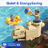 PUMP POOL INGROUND 1.5HP 230V VARIABLE SPEED W/ UNION 1.5/2IN.