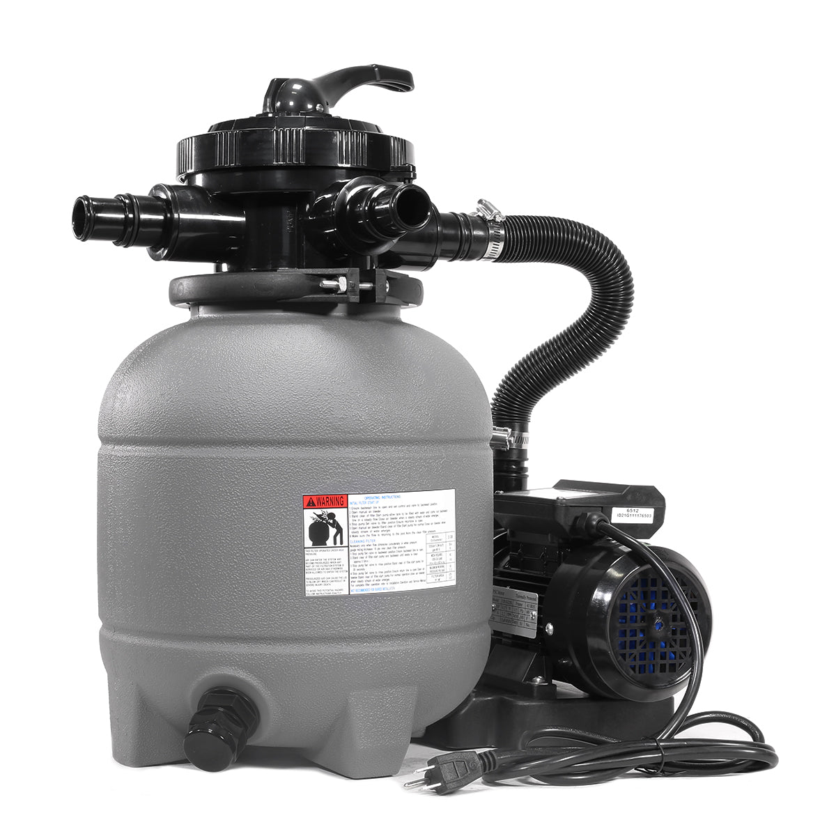 XtremepowerUS 13" Sand Filter with 0.75HP Above Ground Swimming Pool Pump Set