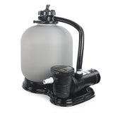 XtremepowerUS 19" Sand Filter Above Ground 18,000 Gallons Pool with 1.5HP Pump