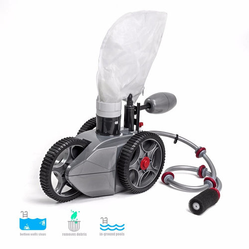 XtremepowerUS In Ground Pressure Side Automatic Swimming Pool Cleaner Wall