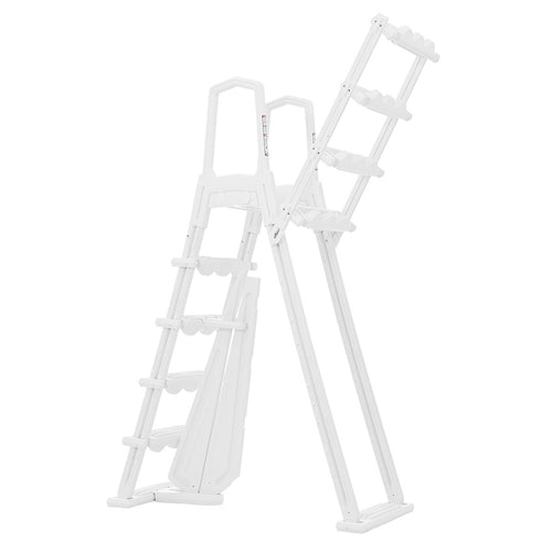 XtremepowerUS Above Ground Swimming Pool Ladder Heavy Duty Step System Entry