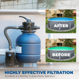 Sand Filter Above-Ground Pool Pump Valve Filter Tank Included