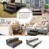 XtremepowerUS 36" Universal Spa and Hot Tub 2-Steps Resin with Storage